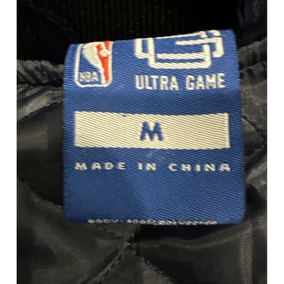 Memphis Grizzlies Jacket Mens Medium x Ultra Game Satin Bomber Retro Embroidered - Picture 7 of 8